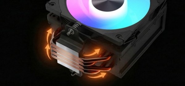 MODECOM Chłodzenie powietrzne Volcano 0C T102 LCD ARGB 120 czarne