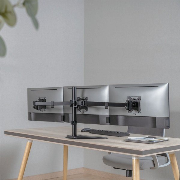 LogiLink Uchwyt na 3 monitory, 17-27 cali, max 7kg na ramie