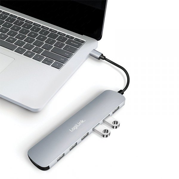 LogiLink Hub 7 portów USB3.2 USB-A, 5 Gbps, 20W PD