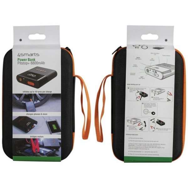 4smarts Powerbank Jump Starter 8800mAh kompresor latarka PitStop+