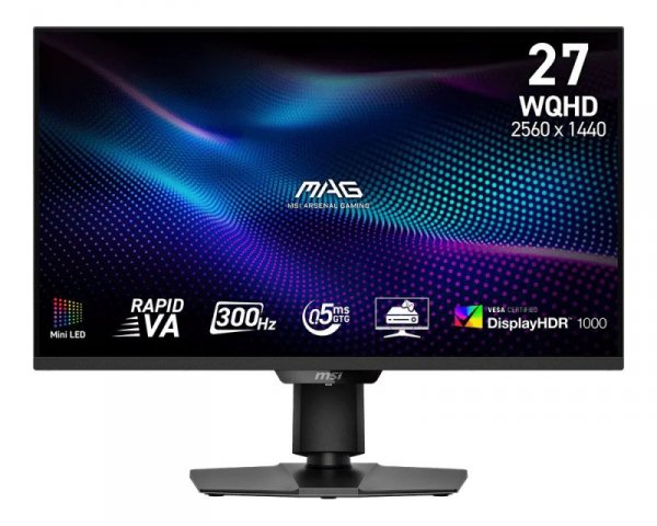 MSI Monitor 27 cali MAG 274QPF X30MV LED/WQHD/Flat/300Hz/czarny