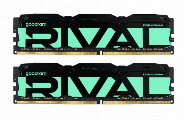 GOODRAM Pamięć do PC DDR4 Rival Radiant 16GB (2*8)/3200 CL16 zielona