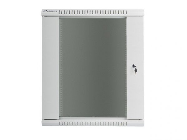 Lanberg Szafa instalacyjna wisząca 19 cali 15U 600X600mm szara (drzwi szklane)