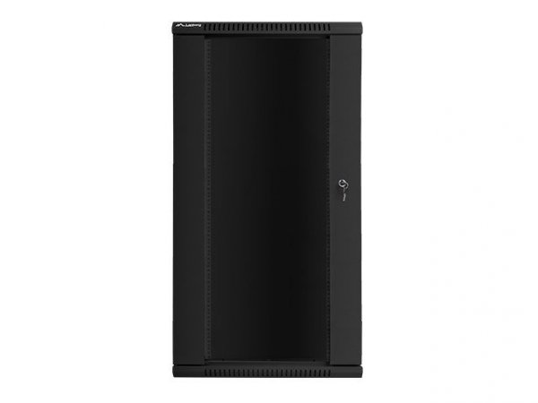 Lanberg Szafa instalacyjna wisząca 19 cali 27U 600X600mm czarna (drzwi szklane)