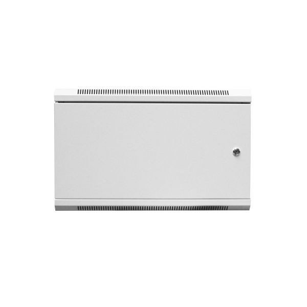 Digitus Szafa wisząca jednosekcyjna 19 6U 368/600/450mm, drzwi metalowe, szara (RAL7035), zmontowana