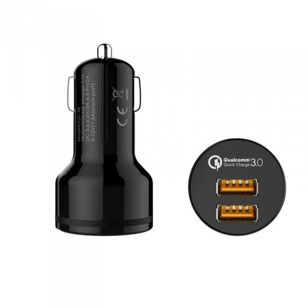 AUKEY CC-T8 ultraszybka ładowarka samochodowa 2xUSB Quick Charge 3.0 6A 36W