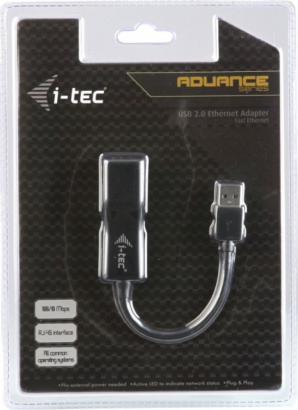 i-tec Zewnętrzna karta sieciowa USB 2.0 Fast Ethernet 100/10Mbps