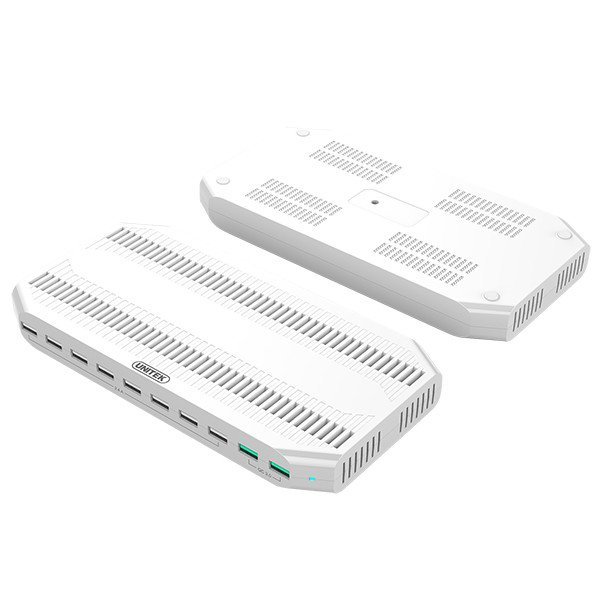 Unitek Stacja ładująca 10 x USB 160 W, QC3.0, USB-C, Y-2190