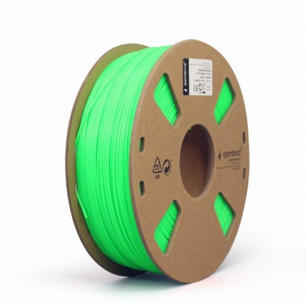 Gembird Filament drukarki 3D ABS/1.75 mm/1kg/zielony