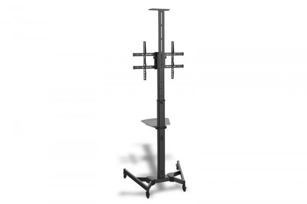 Digitus Stojak mobilny pojedynczy z półką, 1xLCD, max. 70", max. 50kg, VESA max. 600x400 pivot