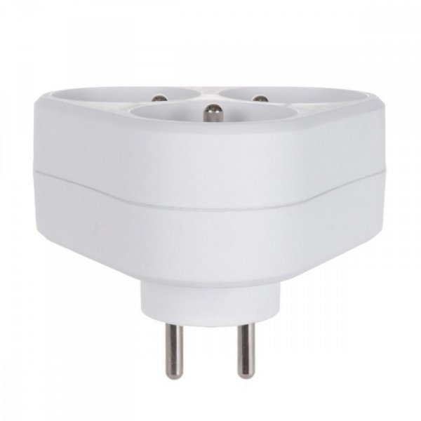 Maclean Gniazdko prądowe x3 z uziemieniem MCE214