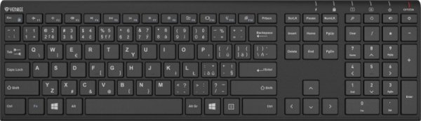 YENKEE Klawiatura bezprzewodowa Slim YKB 2000 CSBK akumulator