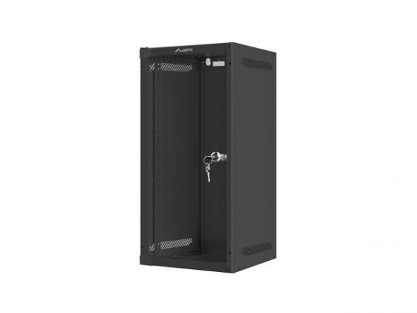 Lanberg Szafa wisząca 10 cali 12U 280x310 czarna FLAT PACK