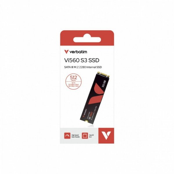 Verbatim Dysk wewnętrzny VI560 S3 SSD 512GB M.2 2280 SATA 49363