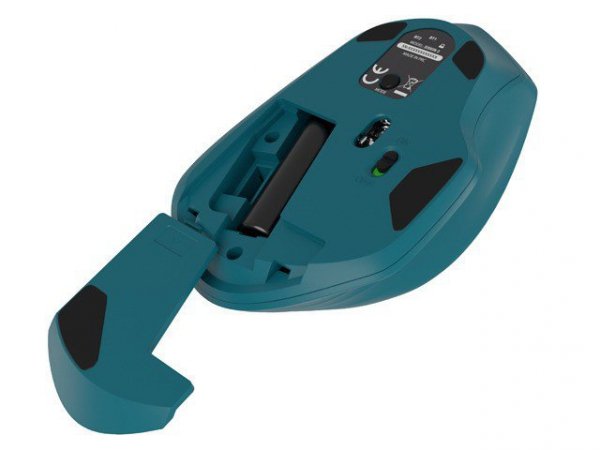 Natec Mysz bezprzewodowa Siskin 2 1600 DPI Bluetooth 5.0 +   2.4GHz Niebieska