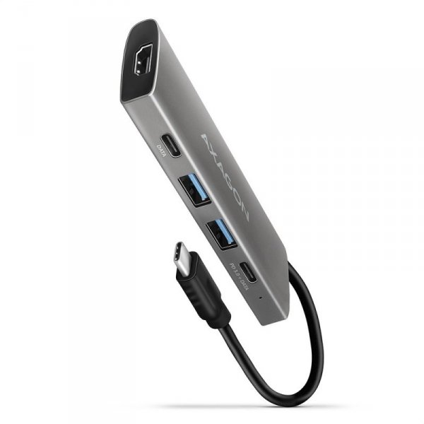 AXAGON HMC-5G2 Wieloportowy hub USB 5in1, 10Gbps, 2x USB-A + 2x USB-C + HDMI 4K/60Hz, PD 100W, 13cm USB-C kabel