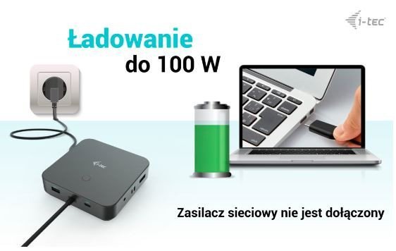 i-tec Stacja dokująca USB-C HDMI Dual DP Docking Station Power Delivery 100 W
