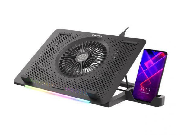 Natec Podstawka pod notebook Genesis Oxid 450 RGB  15.6&#039;&#039;