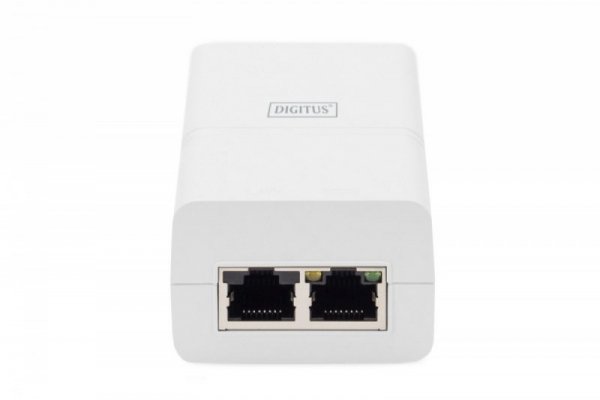Digitus Zasilacz/Adapter PoE+ 802.3at, max. 52V 30W Gigabit 10/100/1000 Mbps, aktywny, Biały