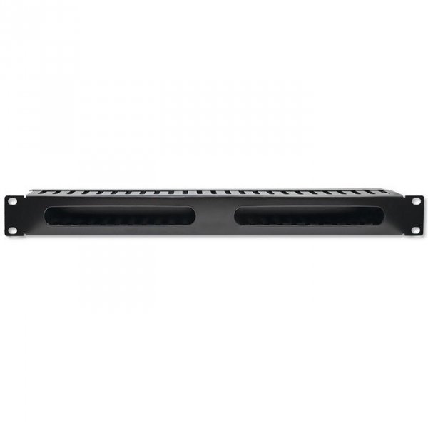Qoltec Organizer kabli do szaf RACK 19" | 24 porty | 1U