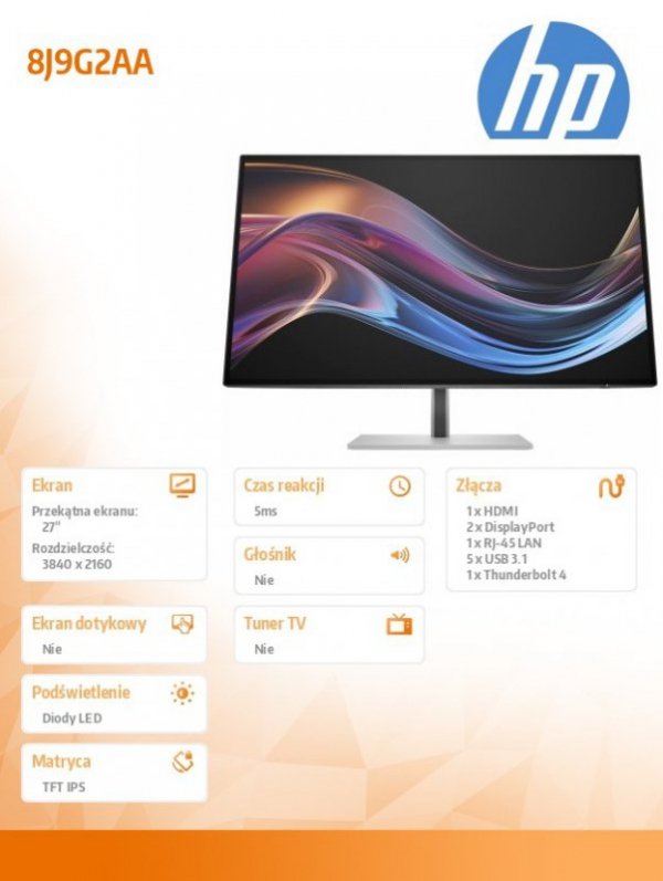 HP Inc. Monitor S7 Pro 727pk 4K TB4  8J9G2AA