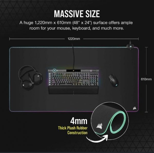 Corsair Podkładka pod mysz MM700 RGB 3XL