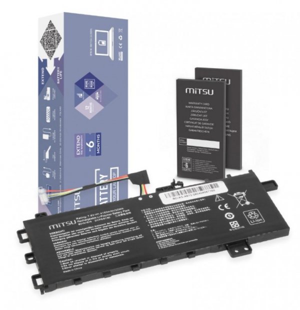 Mitsu Bateria B21N1818 do Asus Vivobook 15 A512 R512 X512 4150 mAh (32 Wh) 7.6V (7.4V)
