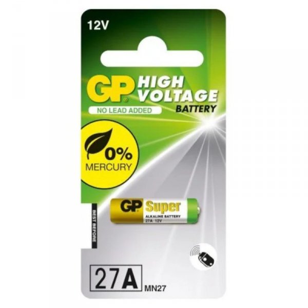 GP Battery Bateria do pilota samochodowego 27A MN27 blister 1 sztuka