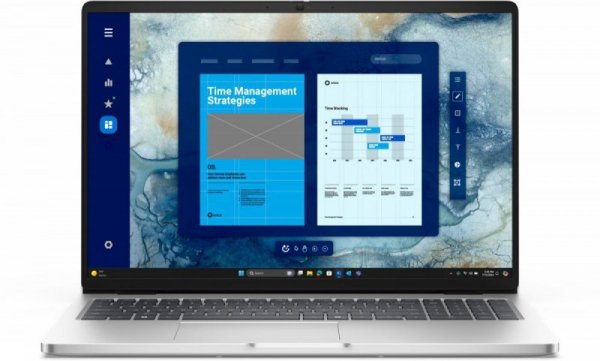 Dell Laptop Dell Pro 16 PC16250 W11P C3 100U/8GB/512GB CL25/16.0 FHD+/Int/FgrPr/Cam&Mic/WLAN+BT/BcklKb/3C/3YPS Magnetite color, 