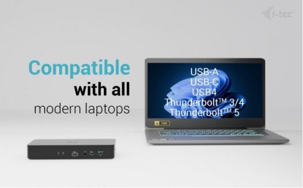 i-tec Stacja dokująca Universal Intelligent Dual Display Docking Station Power  Delivery 100W