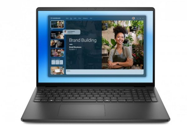 Dell Laptop Dell 16 DC16250 W11P C5 120U/16GB/1TB/16.0 FHD+/Int/FgrPr/WLAN + BT/Backlit Kb/3 Cell/3YPS Carbon Black