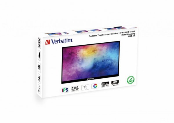 Verbatim Przenośny Monitor dotykowy PMT-14 Full HD