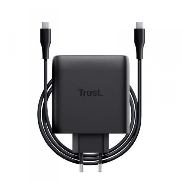 Trust Ładowarka MAXO GaN 100W 2x USB-C czarna