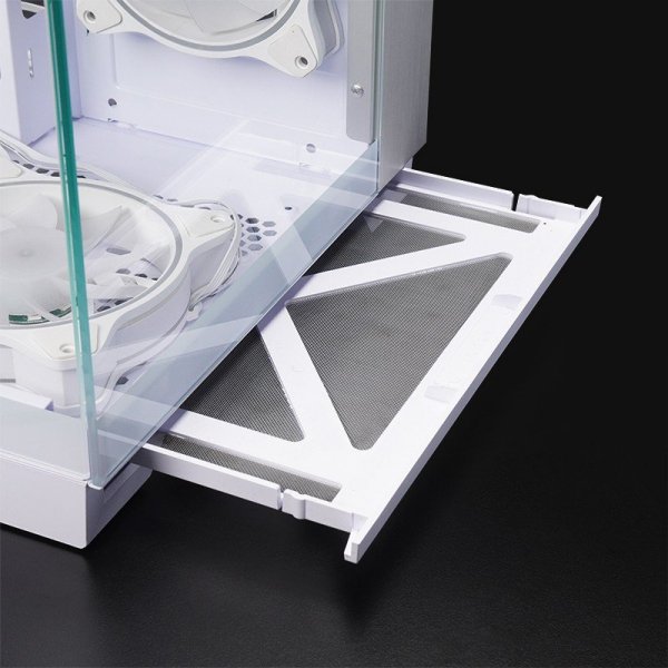 Chieftec Obudowa VISIO GM-30W-T G-OP 6xwentylator ARGB biała