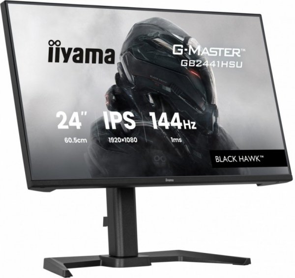 IIYAMA Monitor 23.8 cala GB2441HSU-B1 IPS,FHD,144Hz,1ms,2xUSB,350cd,HDMI,DP,HAS (150) PIVOT