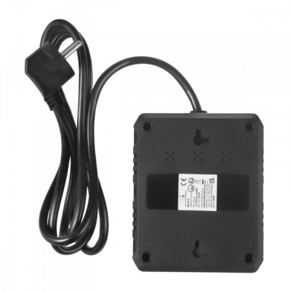 Maclean Listwa zasilająca MCE387 B 2 gniazda 3xUSB, 110-240V AC 50/60Hz 2,1A max 2500W, 1,5m czarna