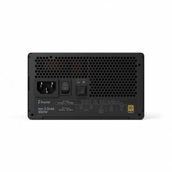 Fractal Design Zasilacz FDE Ion 3 GOLD 850W 80+ GOLD Black