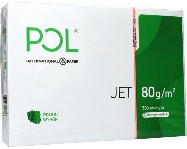 PALETA Papier A4 Poljet 80g biały 300x 500 ark.