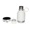 Asobu - Dog Bowl Bottle Stainless Steel Biała - Butelka z miską dla psa 1,1L