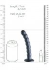 Beaded Silicone G-Spot Dildo - 6,5'' / 16,5 cm