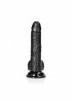 Curved Realistic Dildo  Balls  Suction Cup - 7/ 18 cm
