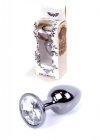 Plug-Jawellery Dark Silver PLUG- Clear