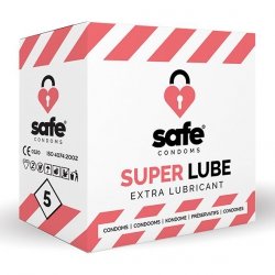 SAFE - Condooms Super Lube Extra Glijmiddel (5 stuks)