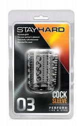 Stymulator-STAY HARD COCK SLEEVE 03 CLEAR