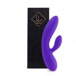 Wibrator ze stymulatorem - FeelzToys Lea Vibrator Medium Purple (Glitter)