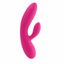 Wibrator ze stymulatorem - FeelzToys Lea Vibrator Rubine Red (Glitter)