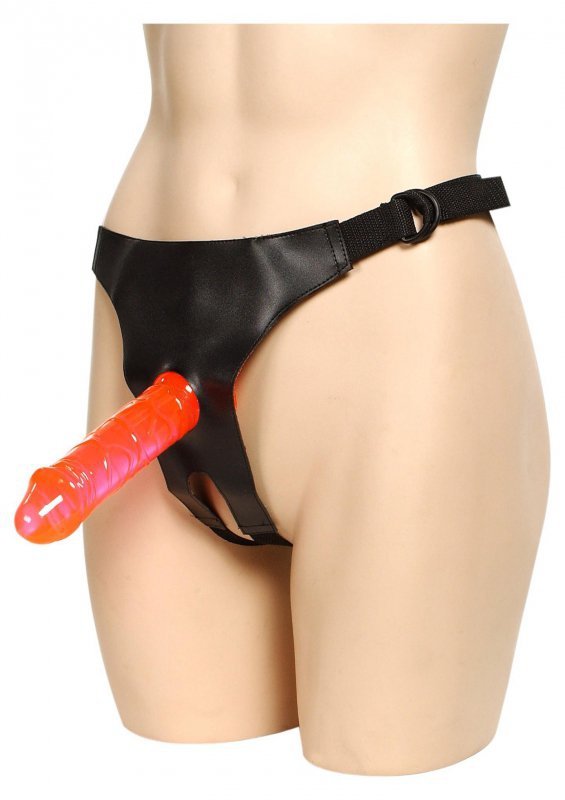 Proteza-CROTCHLESS STRAP ON HARNESS/2 DONGS