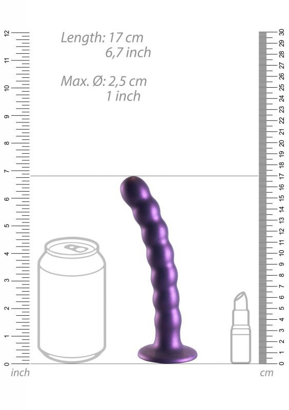Beaded Silicone G-Spot Dildo - 6,5&#039;&#039; / 16,5 cm
