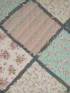 Bawełniana narzuta patchwork kratka 160x200