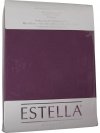 Prześcieradło zwirn-jersey z gumką Estella aubergine